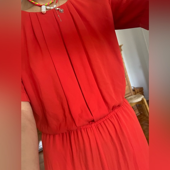 Stunning BCBG red orange long jumpsuit - Picture 2 of 3